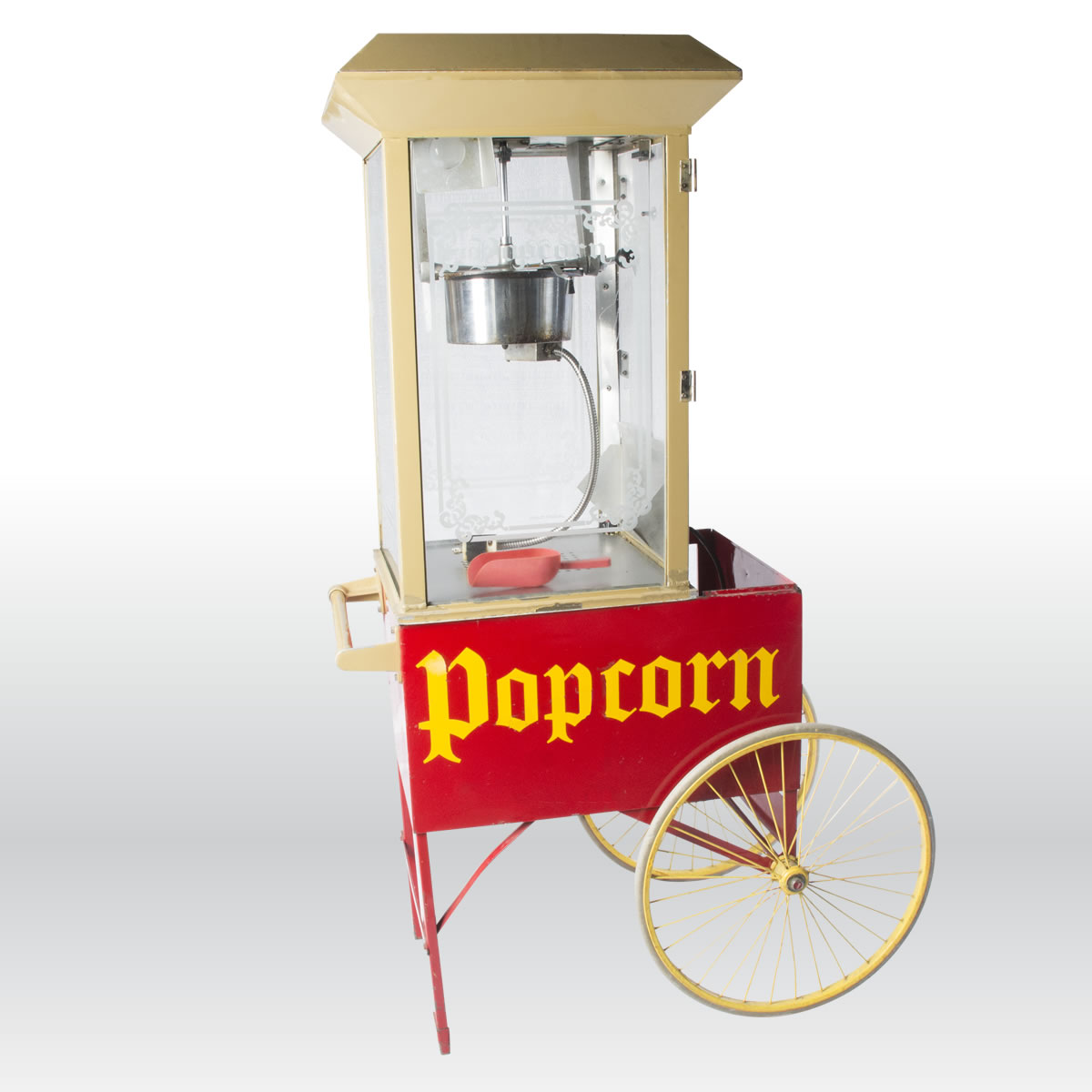 Large Popcorn Machine on Cart The Party Centre