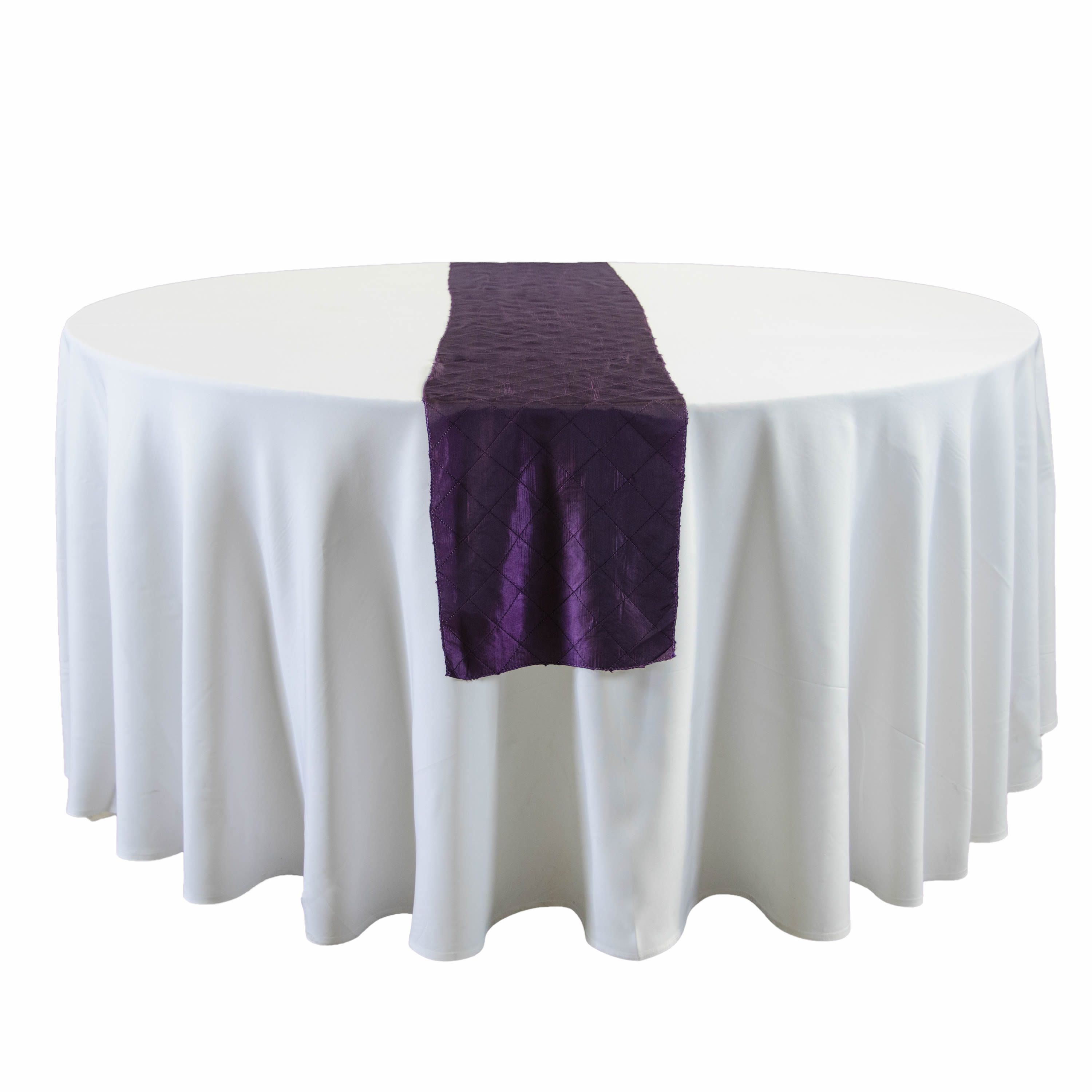 Eggplant Satin Table Runners