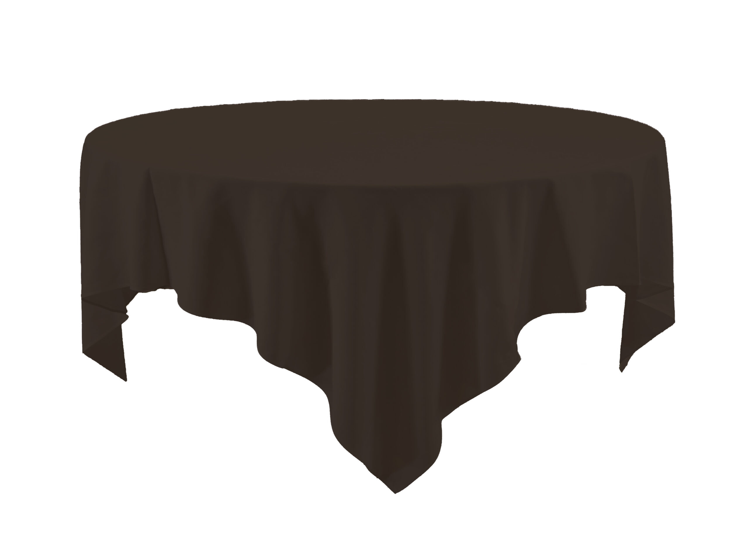 85x85 Chocolate Brown Tablecloth The Party Centre