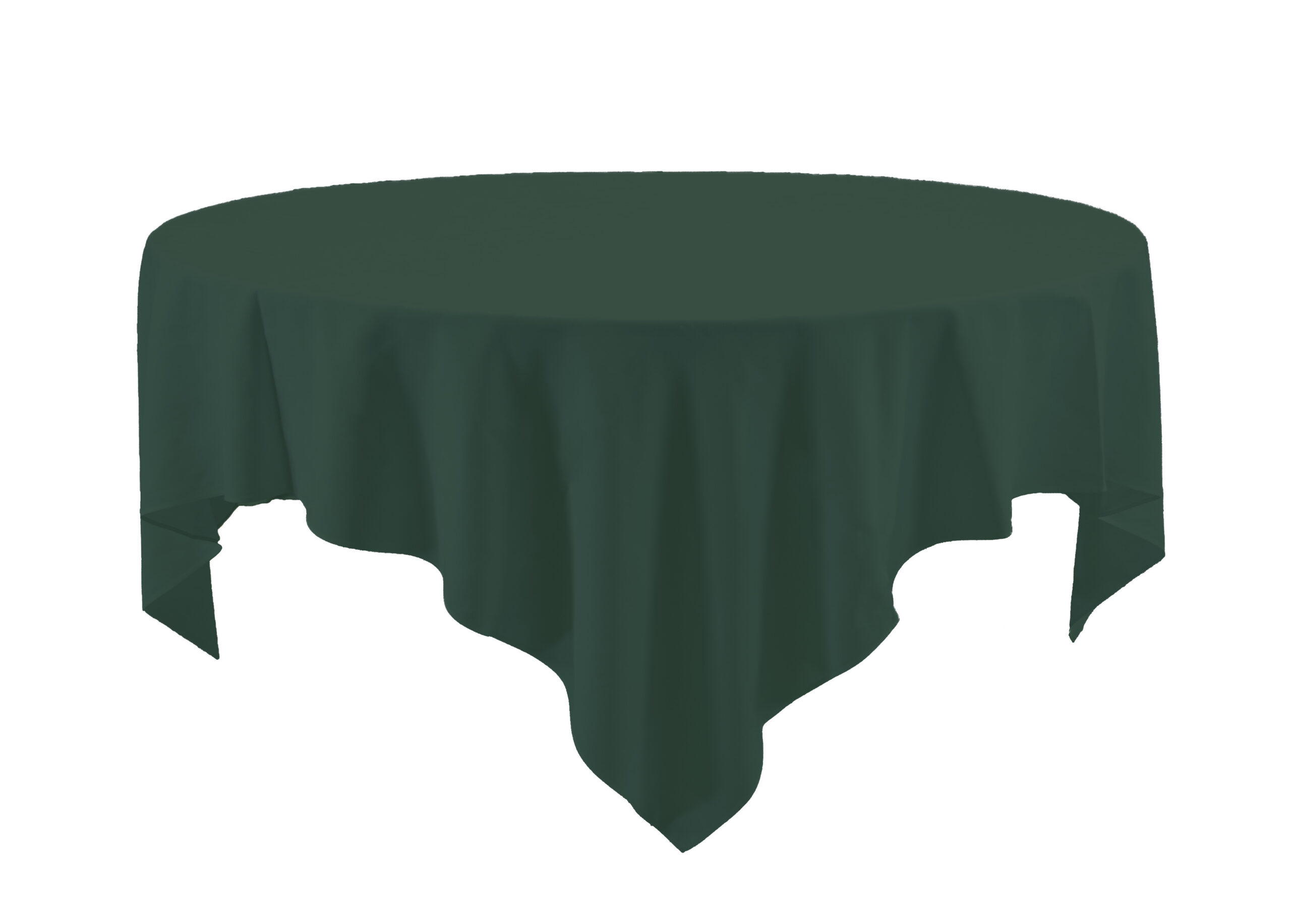 85x85 DARK GREEN tablecloth The Party Centre