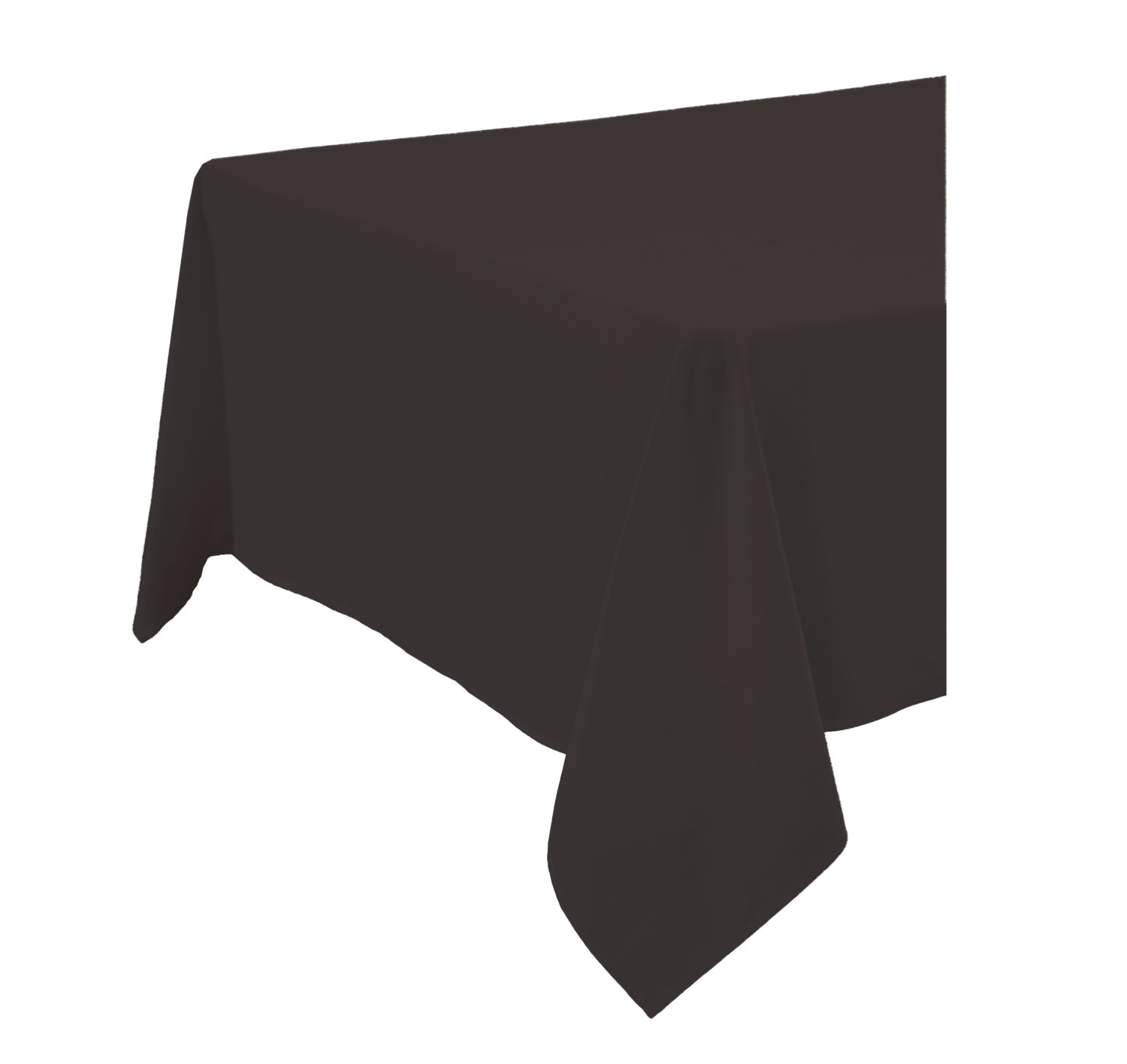 Tropical Dark Green Leaf Black Rectangle Tablecloth