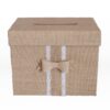 Burlap envelop box