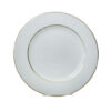 dinner plate with gold band