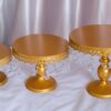 Gold cake stands