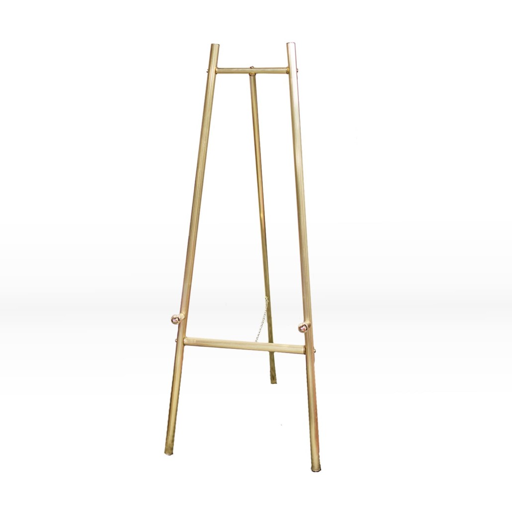 Small gold easel