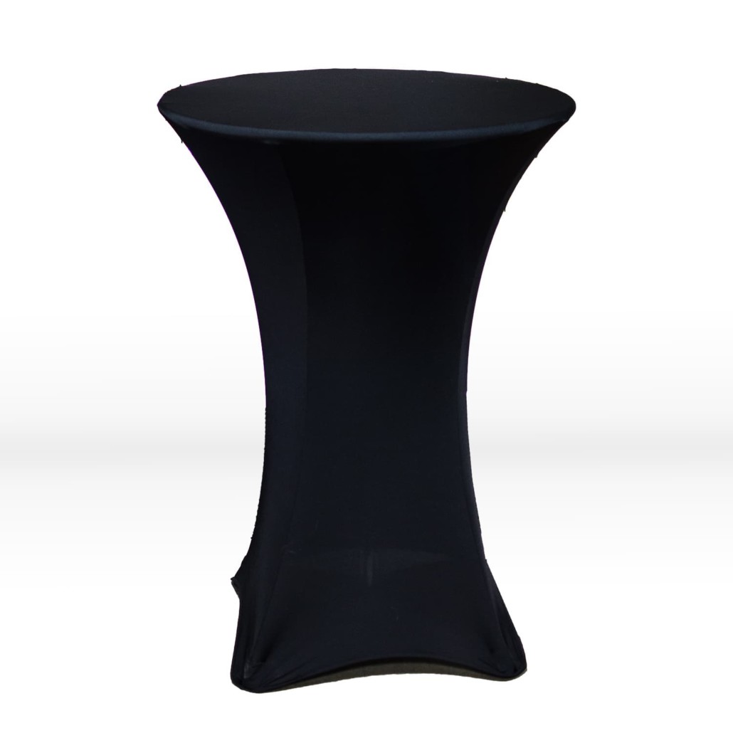 Black Spandex Table Cloth